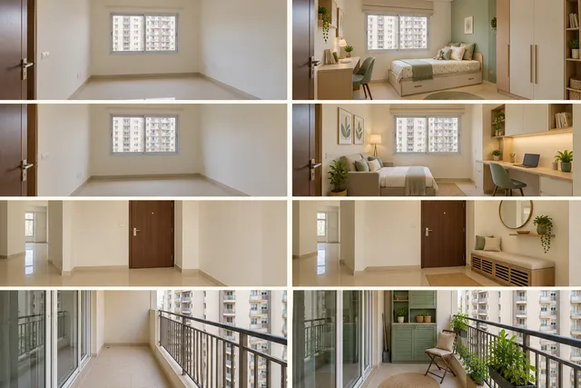 Bedrooms Entry Balcony — AI-assisted Home renovations concept