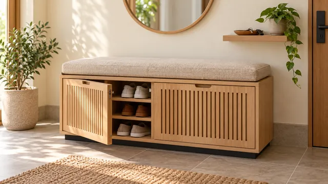 Shoe benches & entryways concept