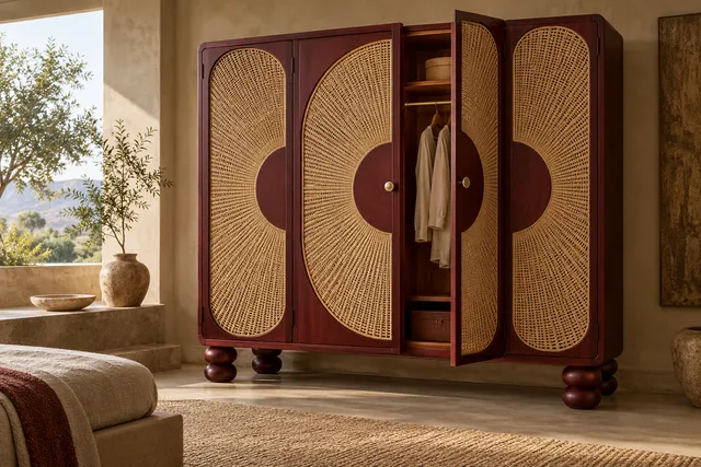 Cane Sunburst — AI-assisted Wardrobes concept