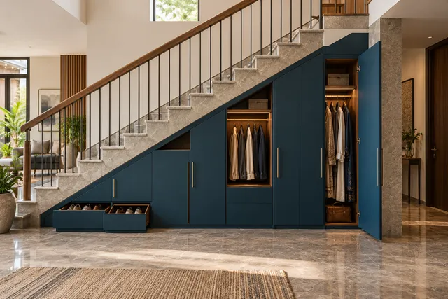 Staircase storage concept
